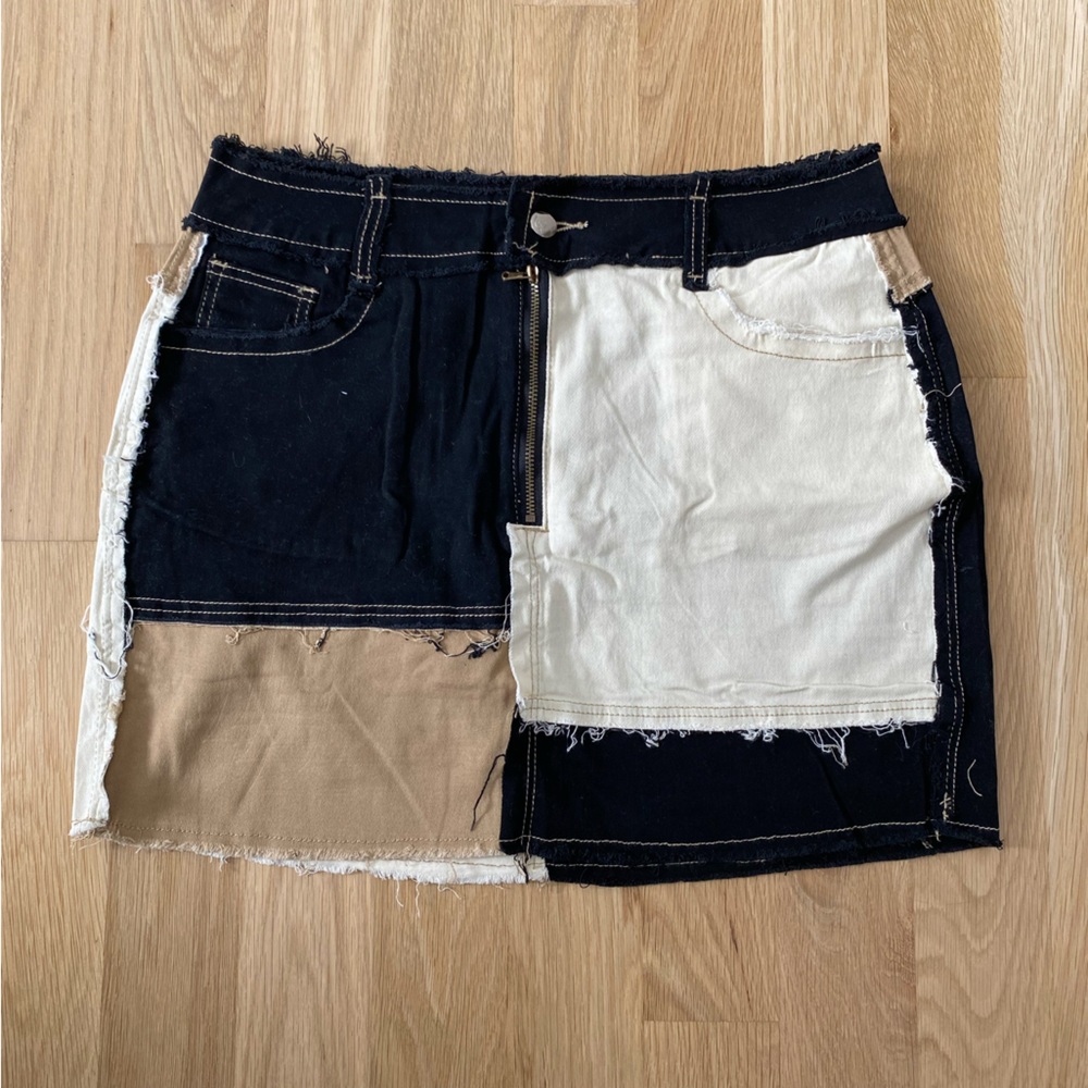 Patch work skirt.